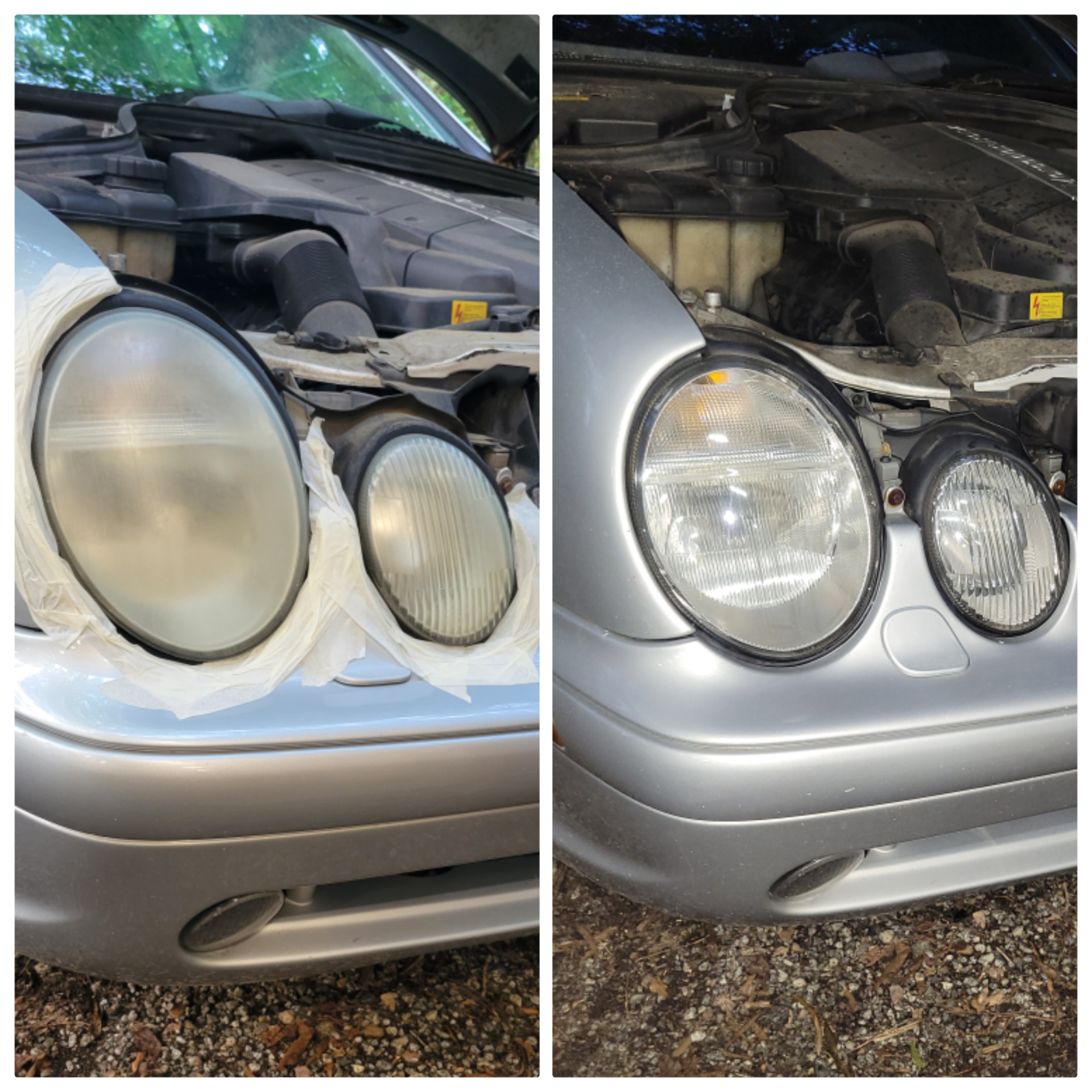 Headlight restoration example 2